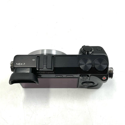【全額返金保証】【最速発送】Sony デジタル一眼 α NEX-7 ボディ ブラック 美品 動作確認済