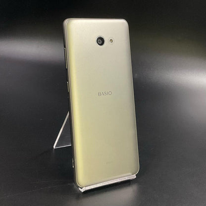 【全額返金保証】【最速発送】京セラ BASIO 4 32GB シャンパンゴールド au KYV47 白ロム 美品 動作確認済
