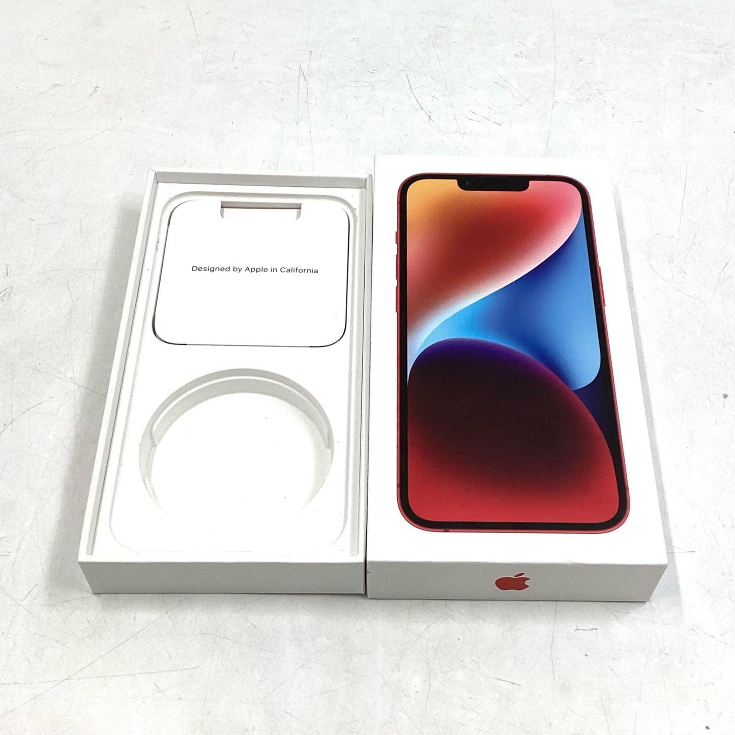 【全額返金保証】【最速発送】Apple iPhone iPhone 14 128GB レッド docomo SIMフリー 白ロム 美品 動作確認済 80%
