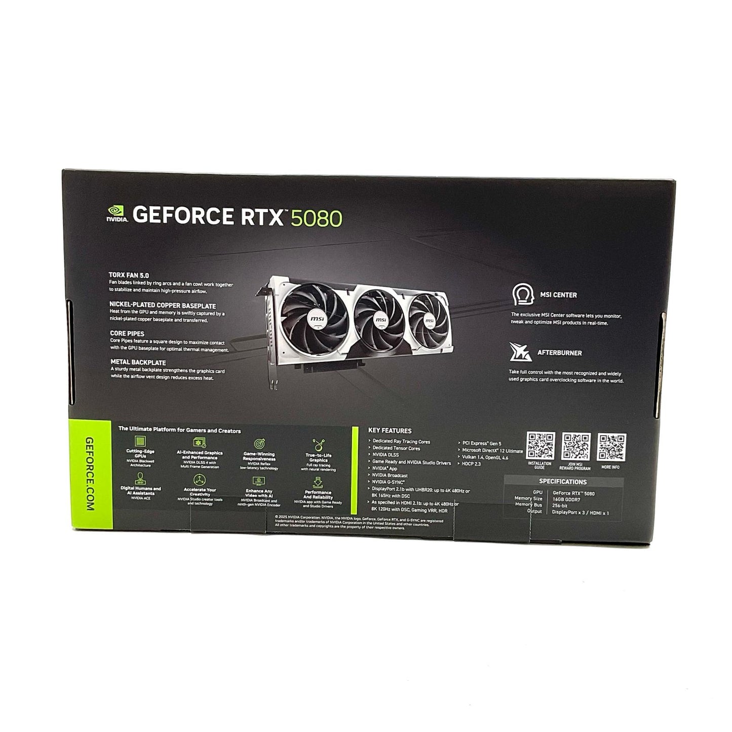 【全額返金保証】【最速発送】MSI グラフィックボード GeForce RTX 5080 16G VENTUS 3X OC 新品未開封 即納OK