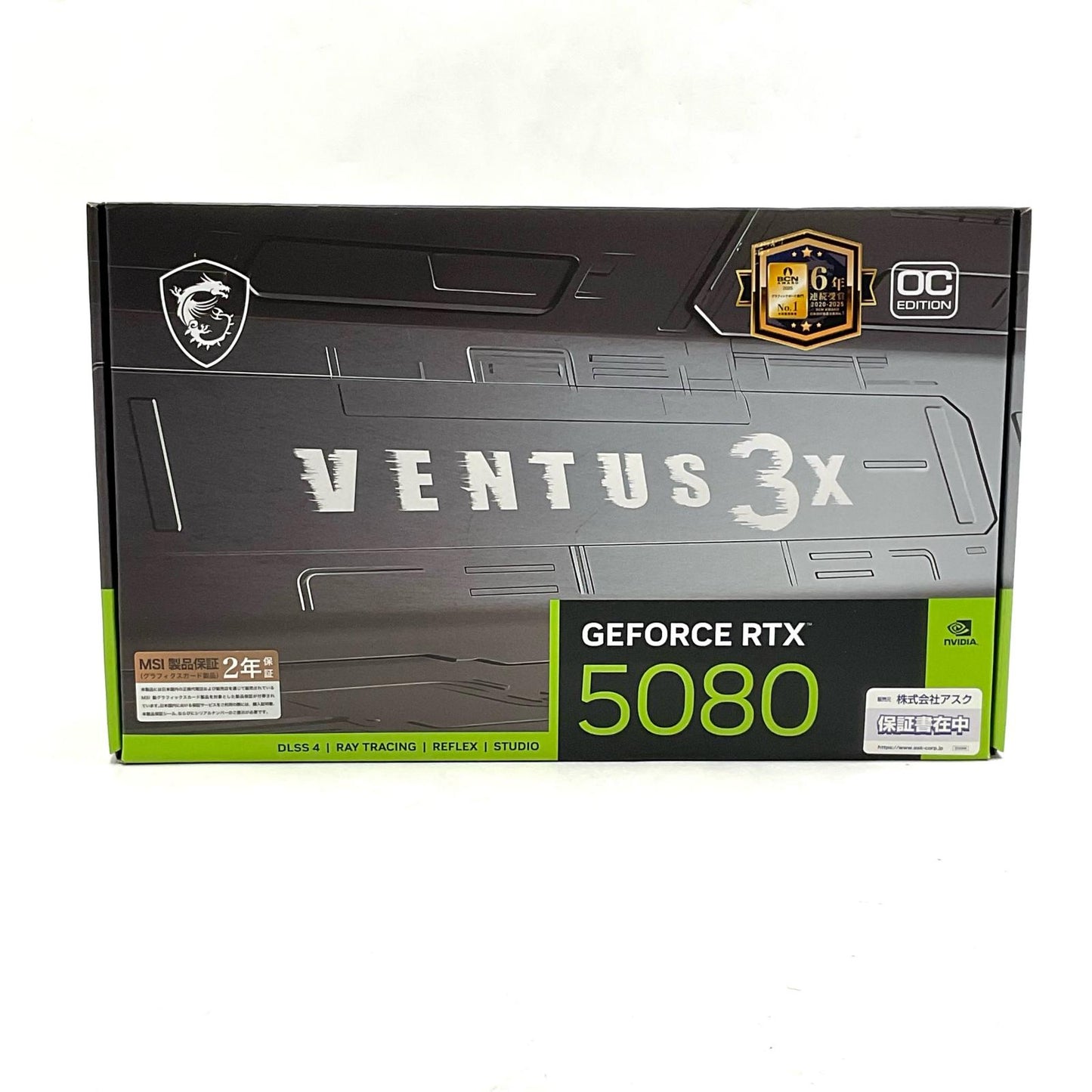【全額返金保証】【最速発送】MSI グラフィックボード GeForce RTX 5080 16G VENTUS 3X OC 新品未開封 即納OK