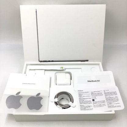 【全額返金保証】【最速発送】Apple MacBook Air 13.6インチ 2024 Apple M3 8GB 256GB スペースグレイ 95.2% 美品 動作確認済