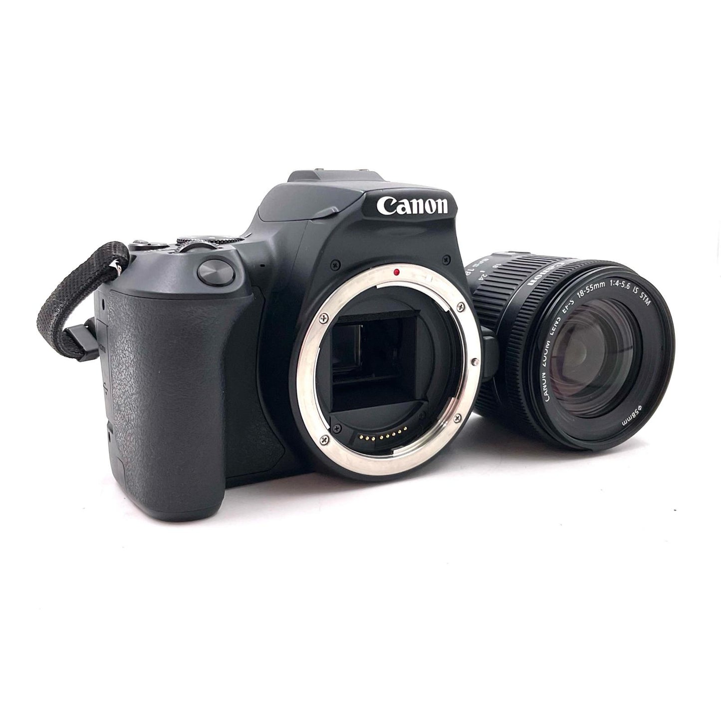 【全額返金保証】【最速発送】Canon デジタル一眼 EOS Kiss X10 EF-S18-55 IS STM レンズキット [ブラック] 美品 動作確認済