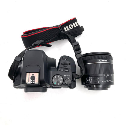 【全額返金保証】【最速発送】Canon デジタル一眼 EOS Kiss X10 EF-S18-55 IS STM レンズキット [ブラック] 美品 動作確認済