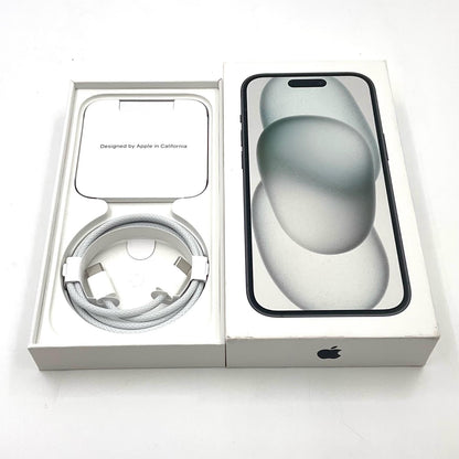 【最速発送】Apple iPhone iPhone 15 128GB ブラック SIMフリー 白ロム【難有】 92%