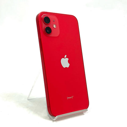【全額返金保証】【最速発送】Apple iPhone iPhone 12 64GB (PRODUCT)RED au SIMフリー 白ロム 動作確認済 80%