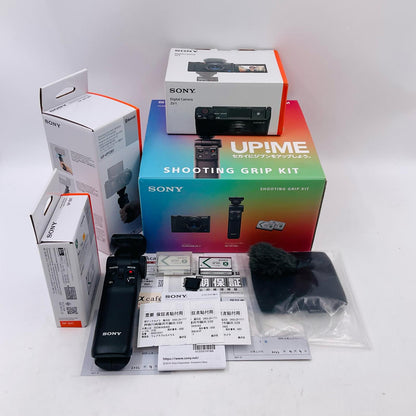 【全額返金保証】【最速発送】Sony コンパクトデジタルカメラ VLOGCAM ZV-1G シューティンググリップキット（ブラック） 動作確認済