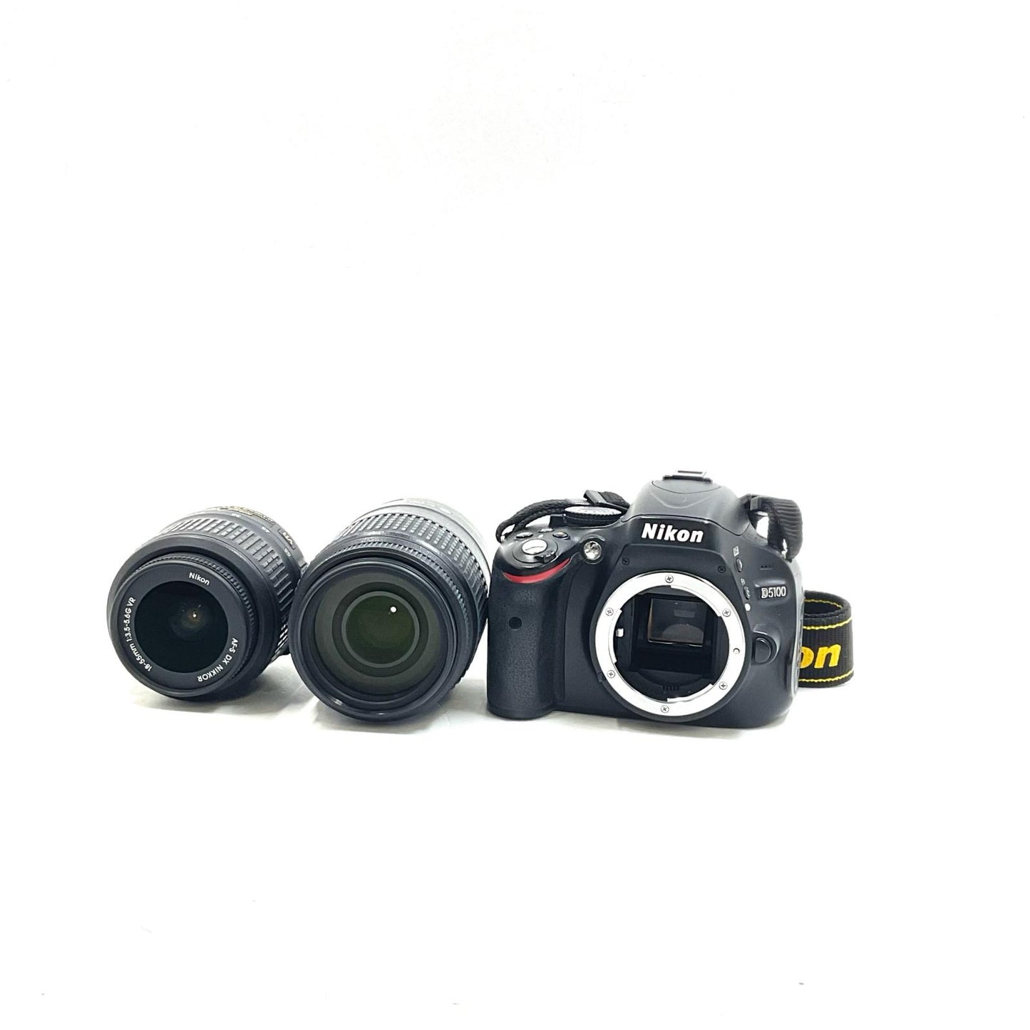 【全額返金保証】【最速発送】Nikon デジタル一眼 D5100 ダブルズームキット ブラック 動作確認済