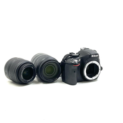 【全額返金保証】【最速発送】Nikon デジタル一眼 D5100 ダブルズームキット ブラック 動作確認済