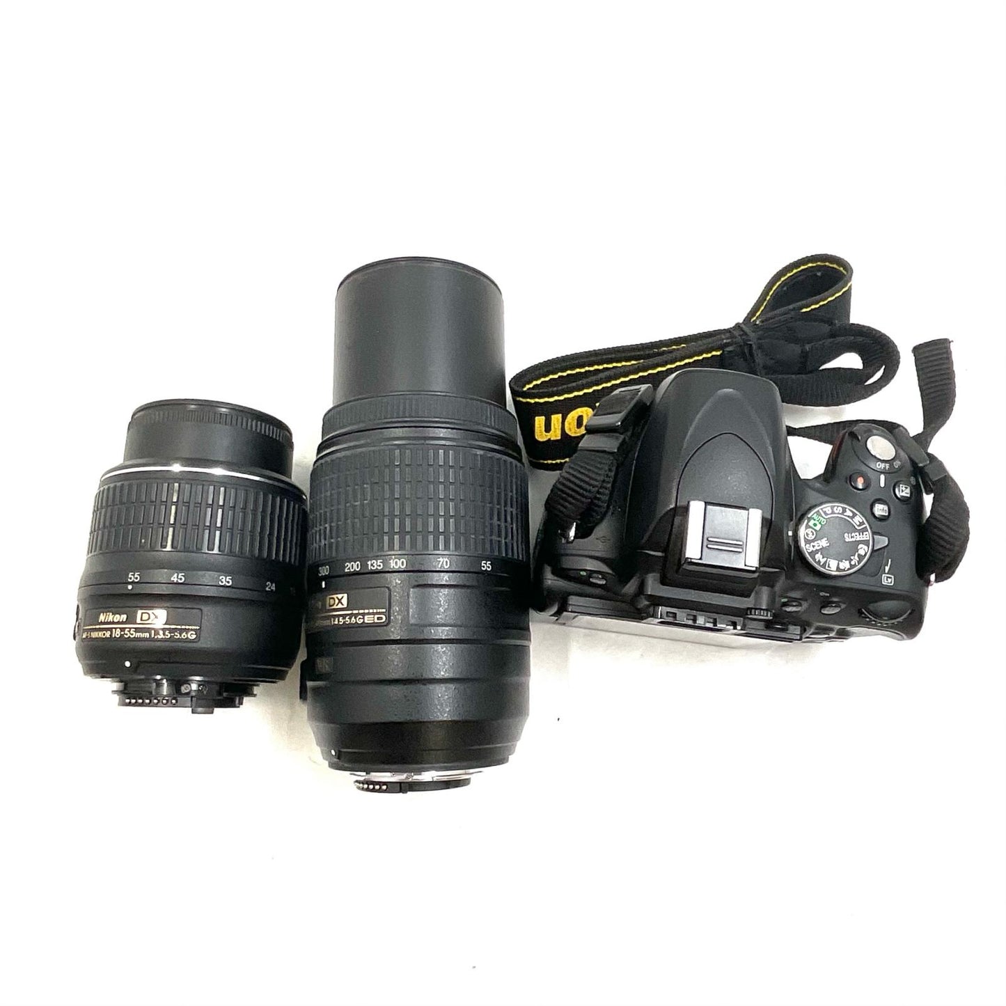 【全額返金保証】【最速発送】Nikon デジタル一眼 D5100 ダブルズームキット ブラック 動作確認済