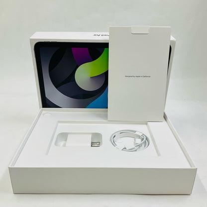 【全額返金保証】【最速発送】Apple iPad Air 10.9インチ 第4世代 256GB スペースグレイ WiFi+Cellular au 白ロム 美品 動作確認済