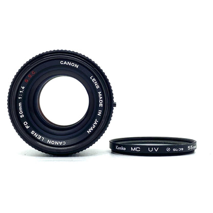 【最速発送】Canon Canon AE-1 シルバー + Canon FD 50mm F1.4 S.S.C.【難有】