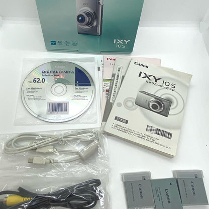 【全額返金保証】【最速発送】Canon コンパクトデジタルカメラ Canon IXY 10S シルバー 美品 動作確認済