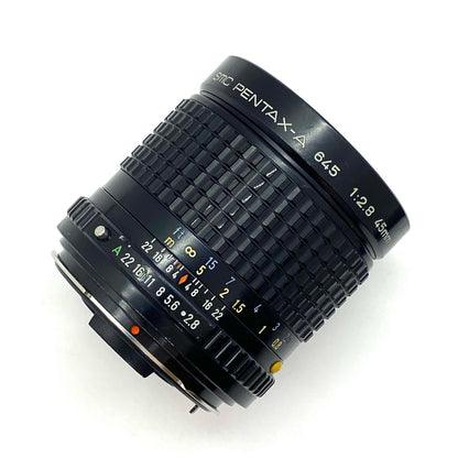 【全額返金保証】【最速発送】PENTAX SMC PENTAX-A 645 45mm f2.8 美品 動作確認済
