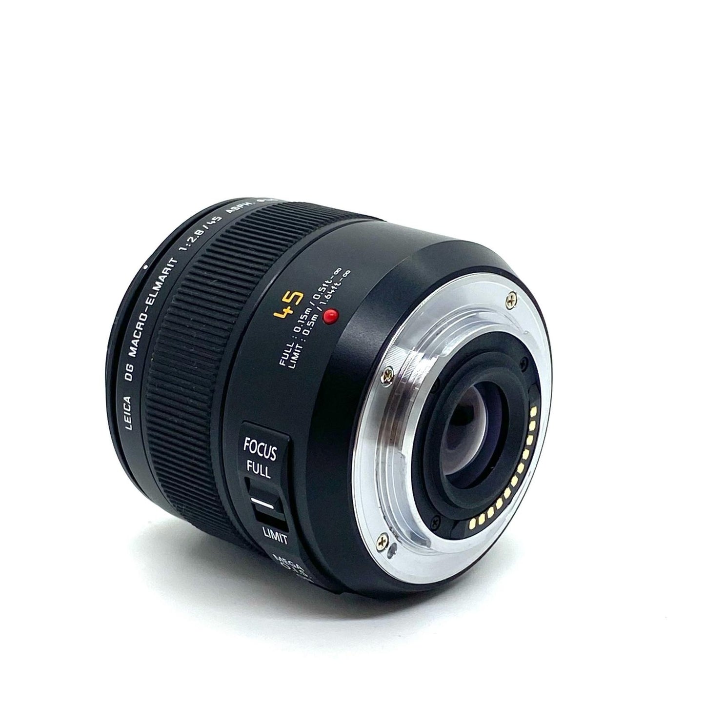 【全額返金保証】【最速発送】Panasonic LEICA DG MACRO-ELMARIT 45mm/F2.8 ASPH./MEGA O.I.S. H-ES045 超美品 動作確認済