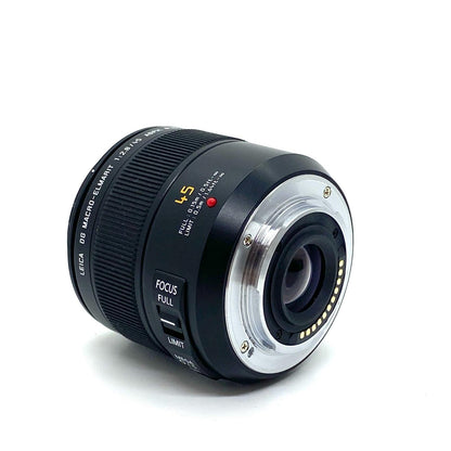 【全額返金保証】【最速発送】Panasonic LEICA DG MACRO-ELMARIT 45mm/F2.8 ASPH./MEGA O.I.S. H-ES045 超美品 動作確認済