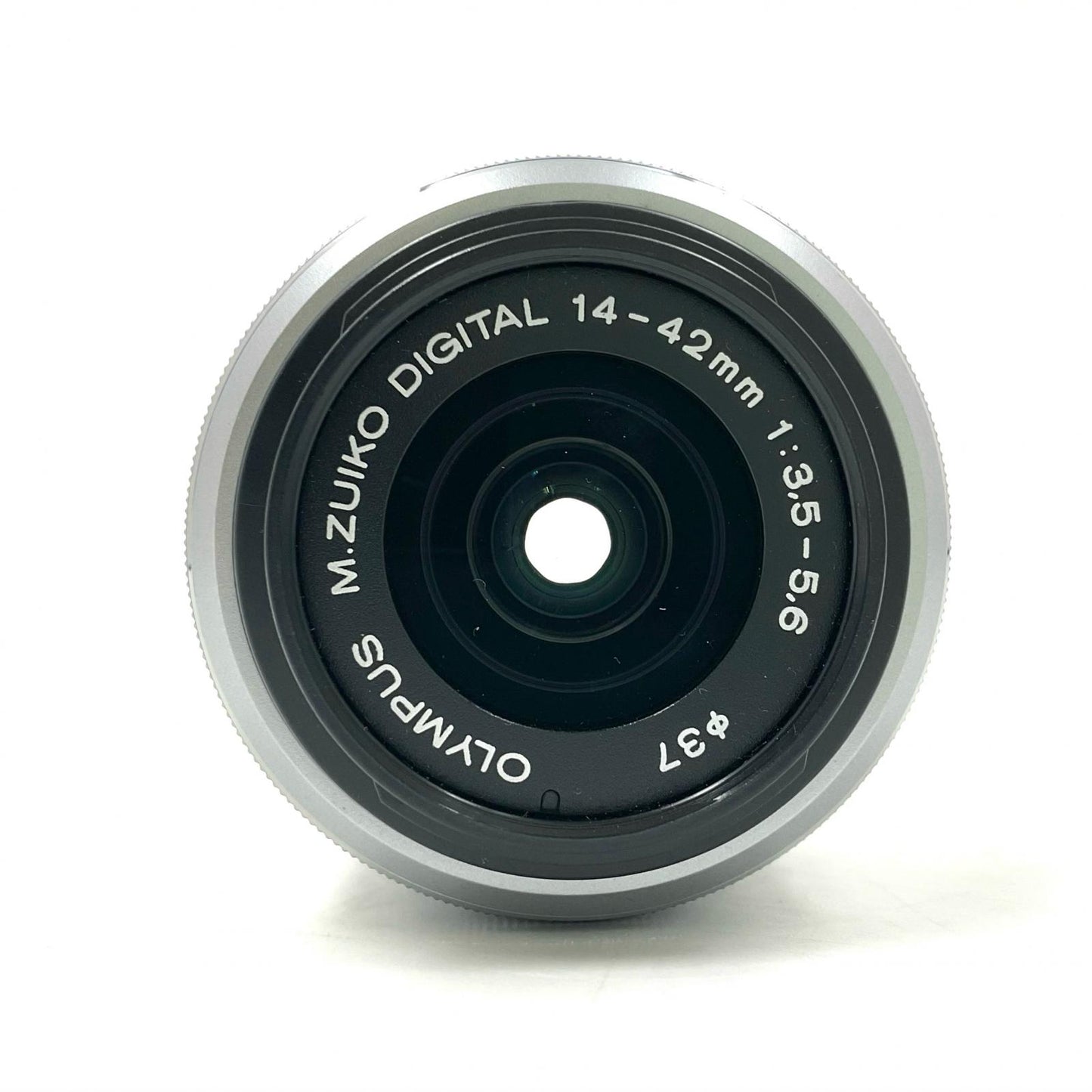 【全額返金保証】【最速発送】OLYMPUS M.ZUIKO DIGITAL 14-42mm F3.5-5.6 II R　シルバー 美品 動作確認済