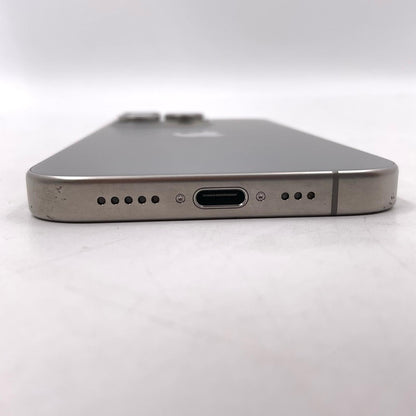 【全額返金保証】【最速発送】Apple iPhone iPhone 15 Pro 128GB ナチュラルチタニウム SIMフリー 白ロム 動作確認済 87%