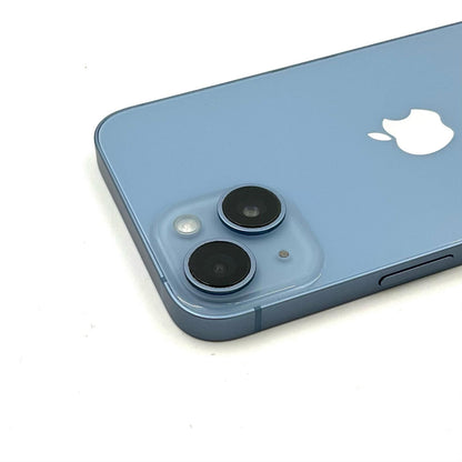 【全額返金保証】【最速発送】Apple iPhone iPhone 14 128GB ブルー docomo SIMフリー 白ロム 動作確認済 76%