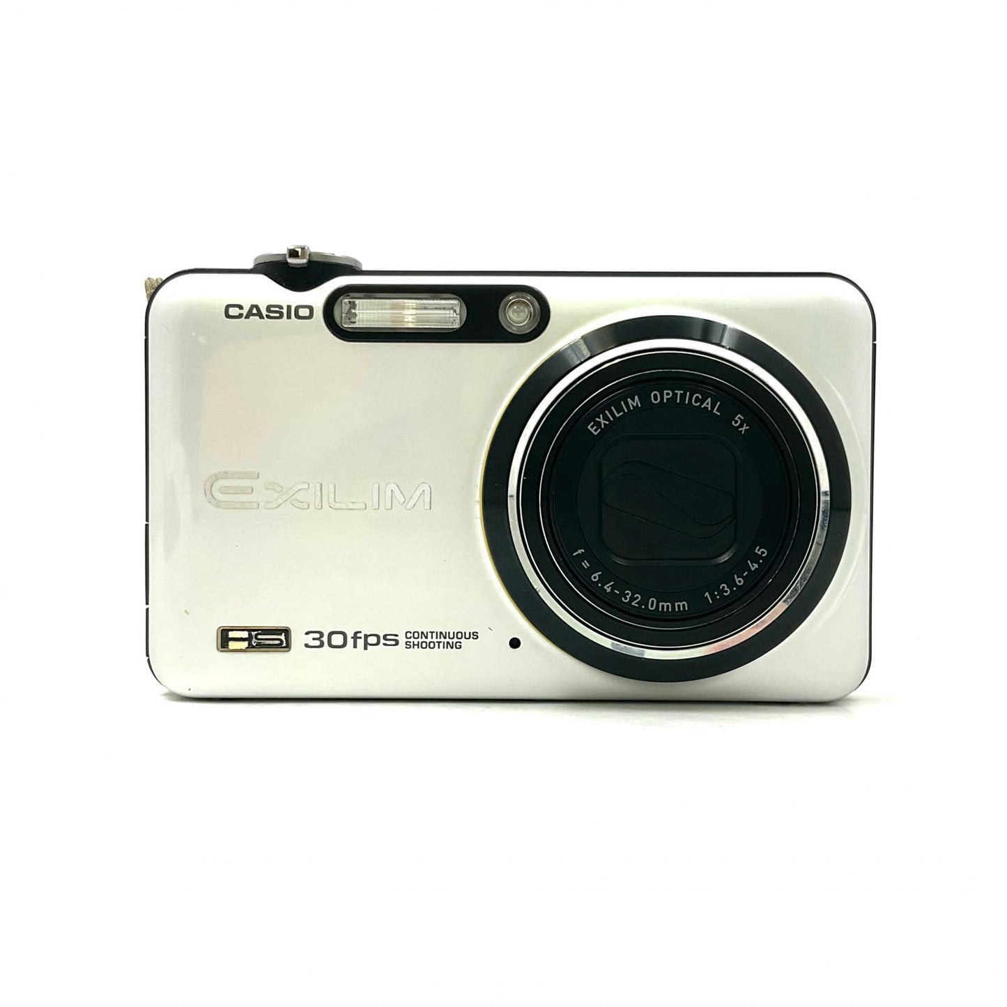 【全額返金保証】【最速発送】CASIO コンパクトデジタルカメラ HIGH SPEED EXILIM EX-FC100 ホワイト 動作確認済