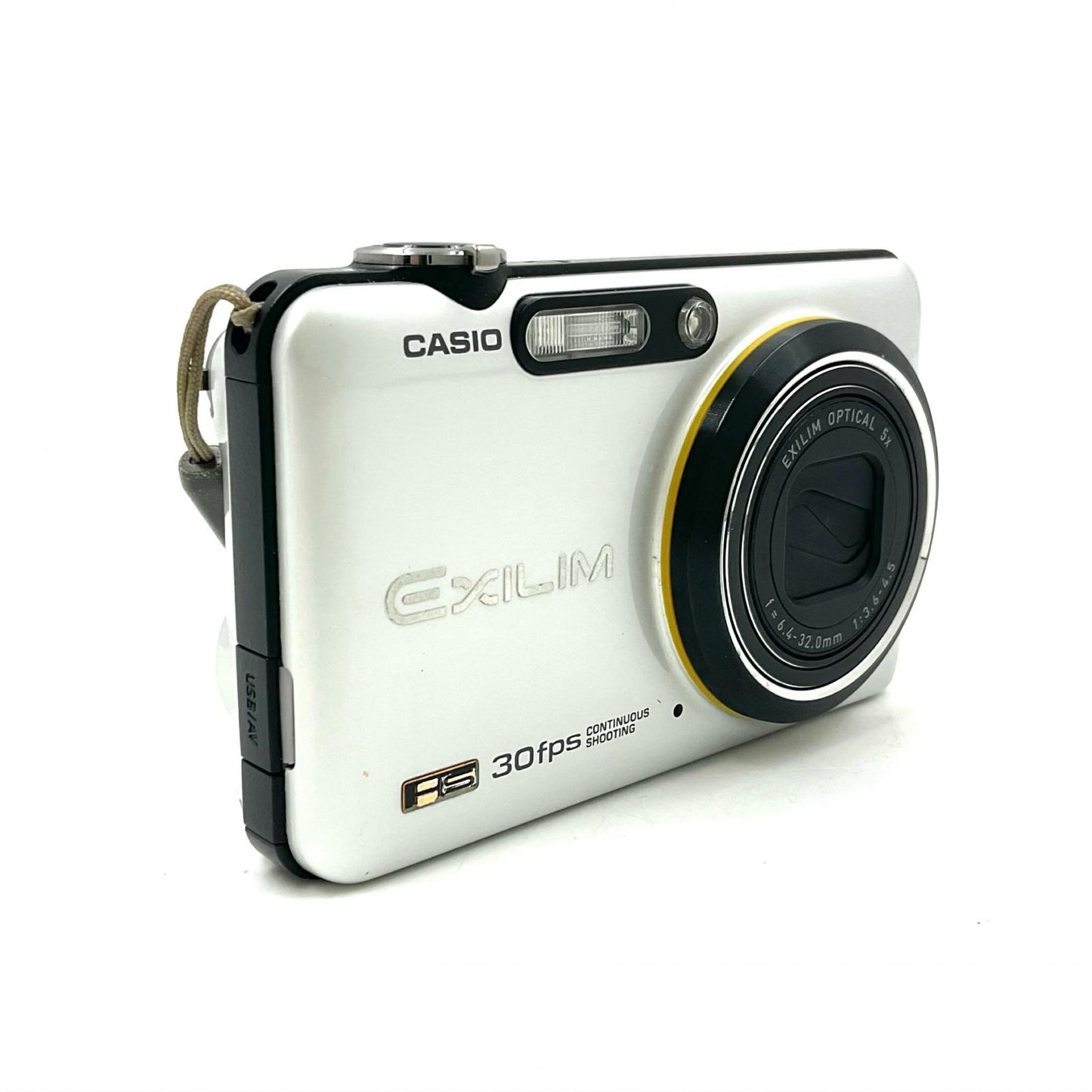 【全額返金保証】【最速発送】CASIO コンパクトデジタルカメラ HIGH SPEED EXILIM EX-FC100 ホワイト 動作確認済