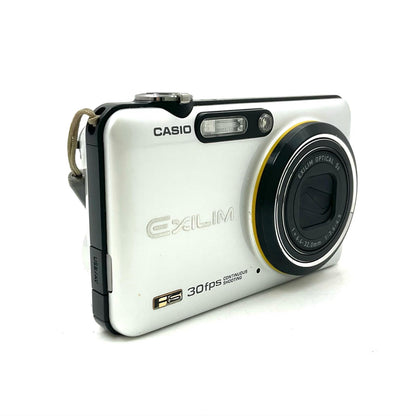 【全額返金保証】【最速発送】CASIO コンパクトデジタルカメラ HIGH SPEED EXILIM EX-FC100 ホワイト 動作確認済