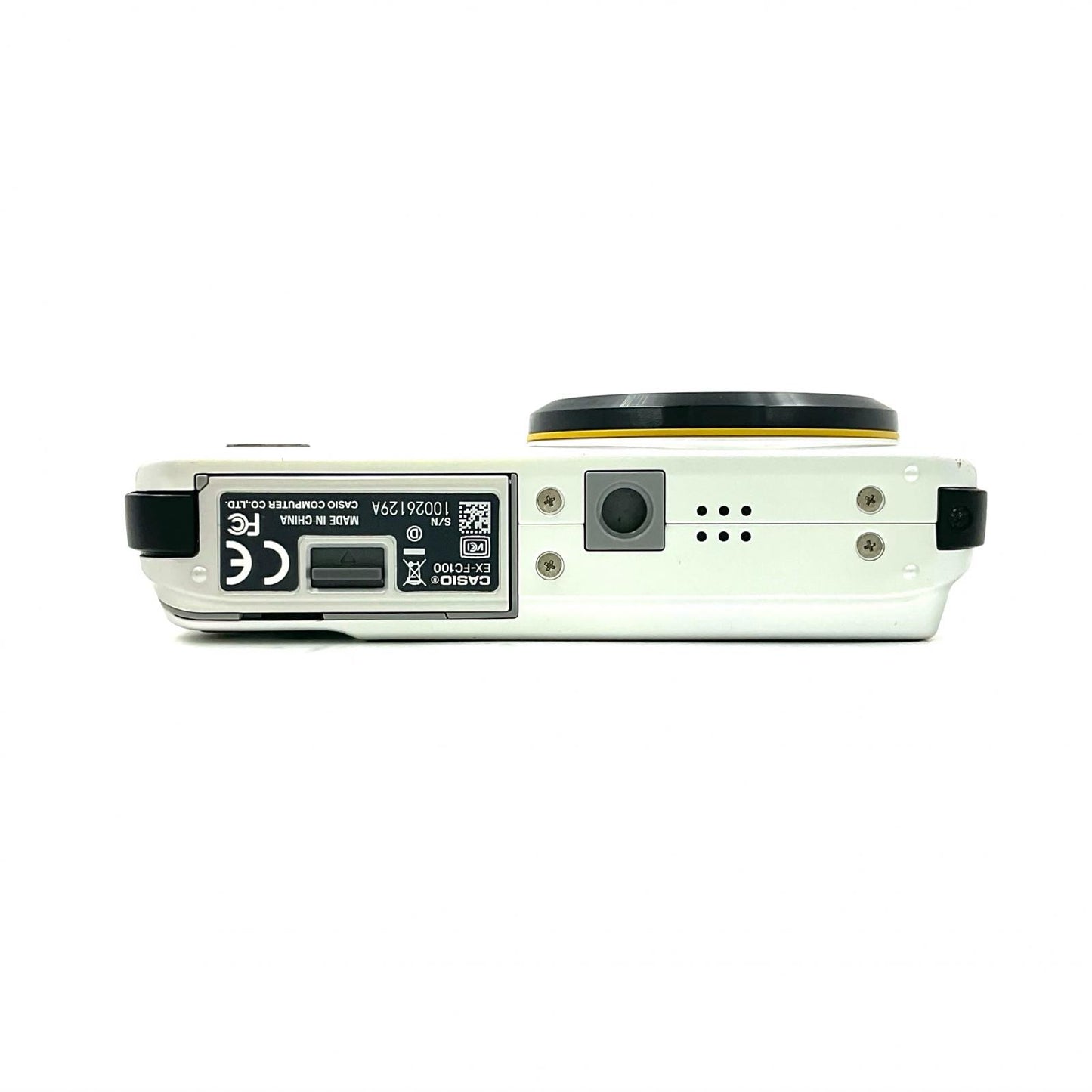 【全額返金保証】【最速発送】CASIO コンパクトデジタルカメラ HIGH SPEED EXILIM EX-FC100 ホワイト 動作確認済
