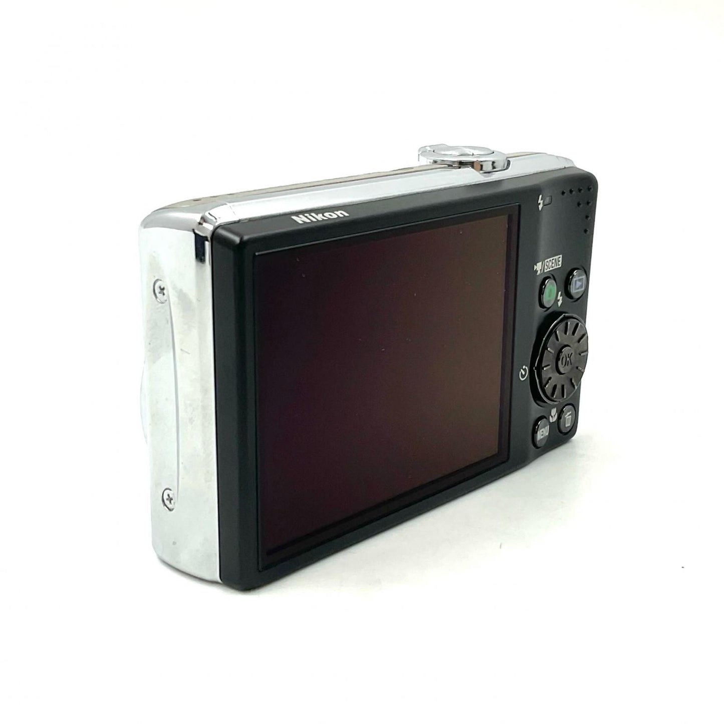 【全額返金保証】【最速発送】Nikon コンパクトデジタルカメラ COOLPIX S620 シルバー 動作確認済