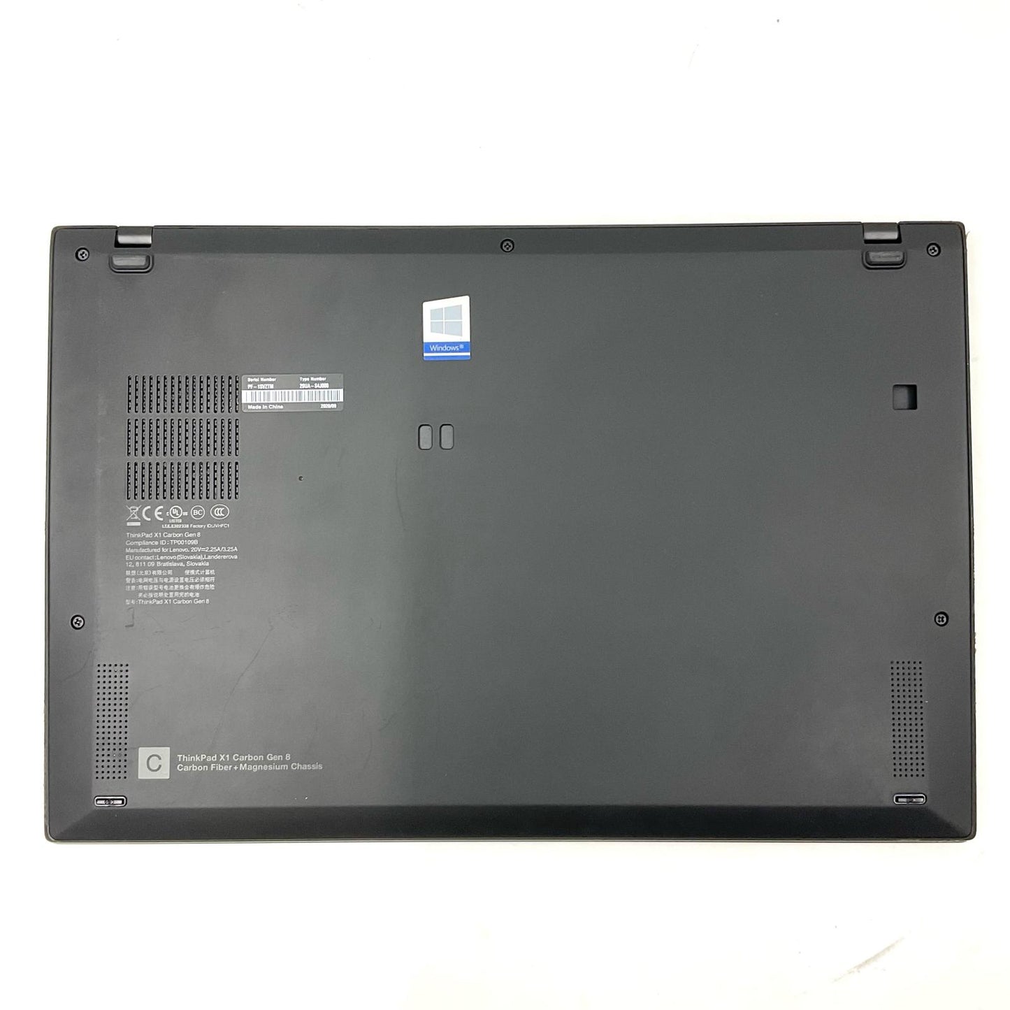 【全額返金保証】【最速発送】Lenovo ThinkPad X1 Carbon Gen8 20UAS4J000 Core i5-10210U 1.60GHz 16GB SSD 256GB 動作確認済