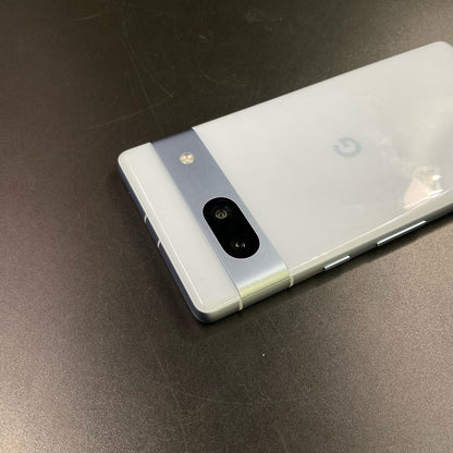 【最速発送】Google Pixel 7a 128GB ブルー Softbank SIMフリー 白ロム【難有】