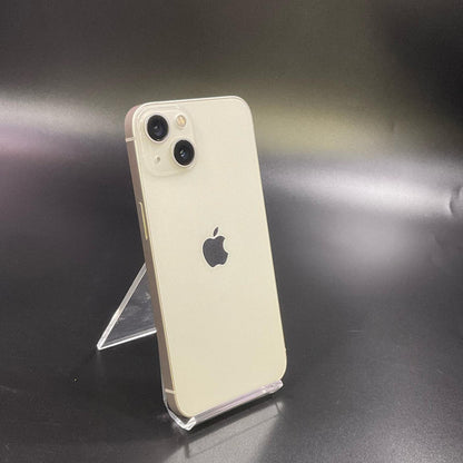 【全額返金保証】【最速発送】Apple iPhone iPhone 13 128GB スターライト au SIMフリー 白ロム 美品 動作確認済 85%