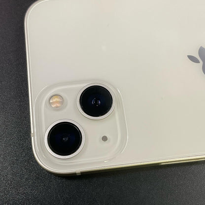【全額返金保証】【最速発送】Apple iPhone iPhone 13 128GB スターライト au SIMフリー 白ロム 美品 動作確認済 85%