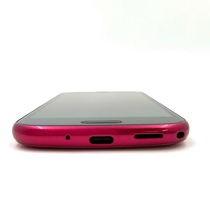 【全額返金保証】【最速発送】富士通 らくらくスマートフォン 64GB ピンク docomo SIMフリー F-52B 白ロム 美品 動作確認済