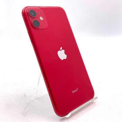【全額返金保証】【最速発送】Apple iPhone iPhone 11 64GB レッド au SIMフリー 白ロム 動作確認済 77%