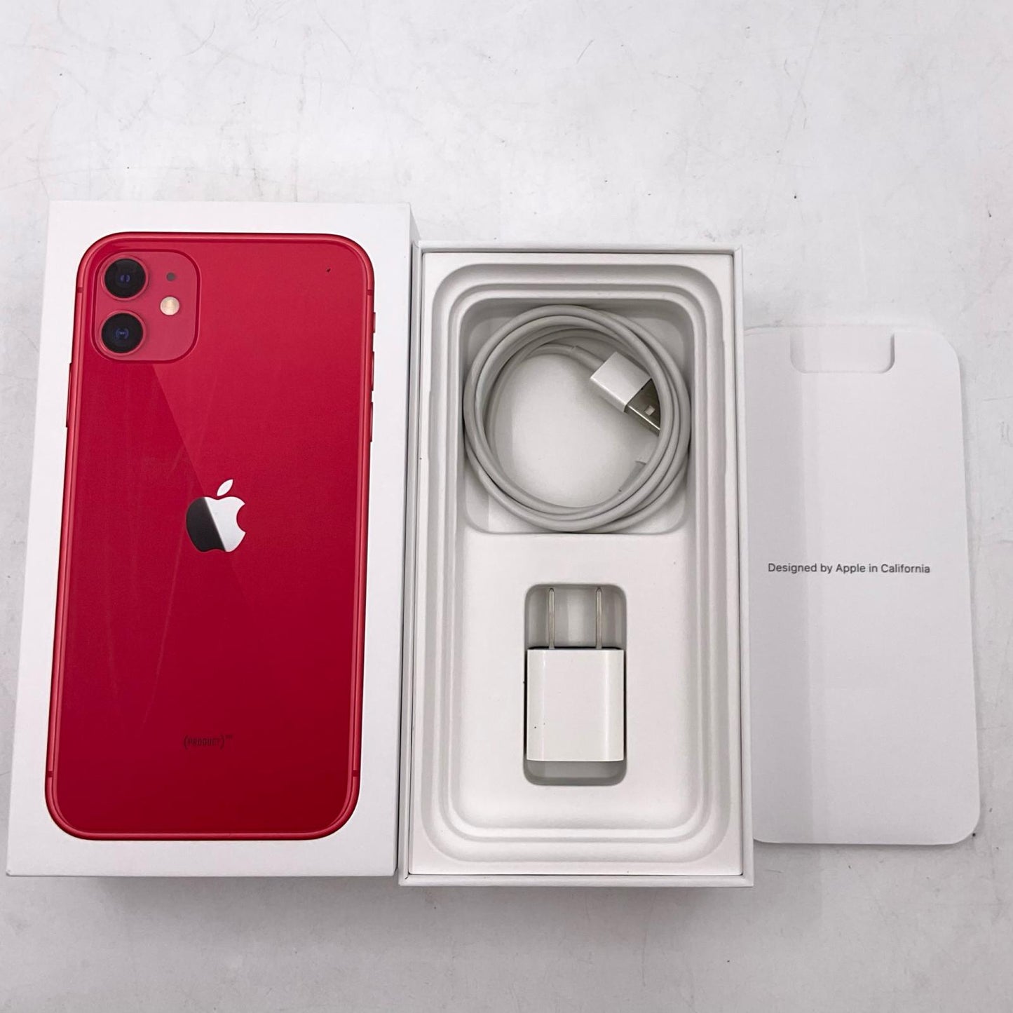 【全額返金保証】【最速発送】Apple iPhone iPhone 11 64GB レッド au SIMフリー 白ロム 動作確認済 77%