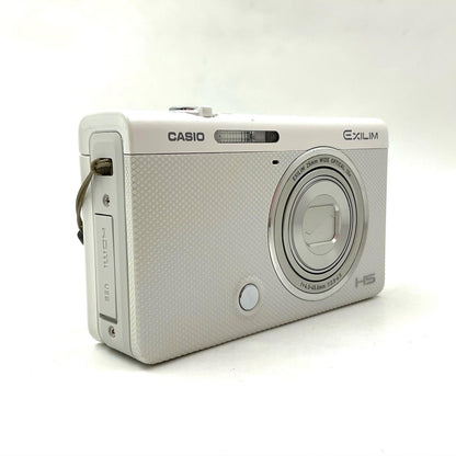 【全額返金保証】【最速発送】カシオ コンパクトデジタルカメラ EX-ZR70 ホワイト 美品 動作確認済