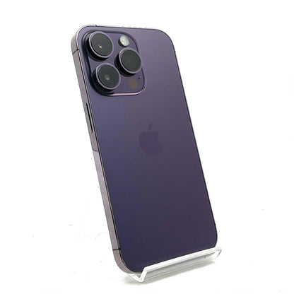 【全額返金保証】【最速発送】Apple iPhone iPhone 14 Pro 256GB ディープパープル Softbank SIMフリー 白ロム 動作確認済 77%