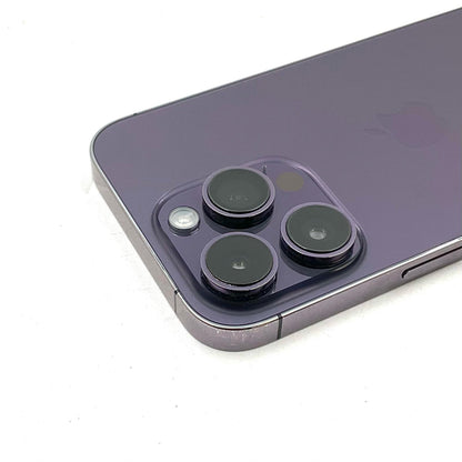 【全額返金保証】【最速発送】Apple iPhone iPhone 14 Pro 256GB ディープパープル Softbank SIMフリー 白ロム 動作確認済 77%