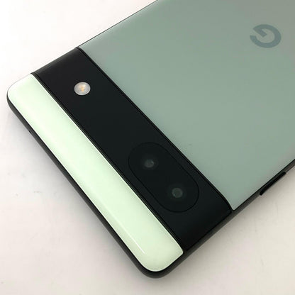【全額返金保証】【最速発送】Google Pixel 6a 128GB Sage au SIMフリー GB17L 白ロム 美品 動作確認済