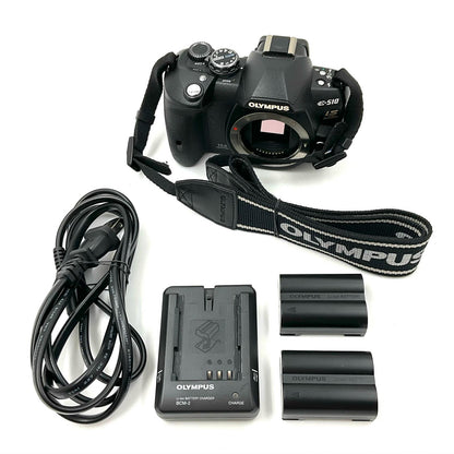 【全額返金保証】【最速発送】OLYMPUS デジタル一眼 E-510 ボディ ブラック 動作確認済