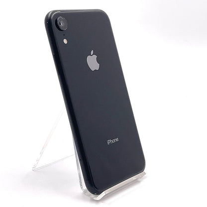 【最速発送】Apple iPhone iPhone XR 64GB ブラック au SIMフリー 白ロム【難有】 85%