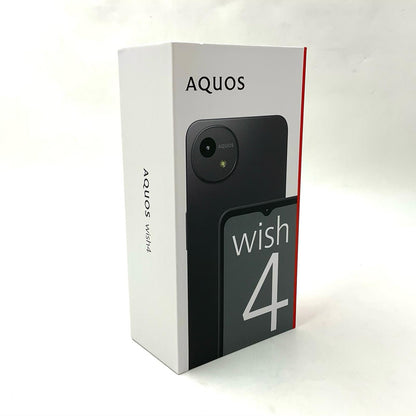 【全額返金保証】【最速発送】SHARP AQUOS wish4 ブラック Softbank A403SH 新品未開封 即納OK