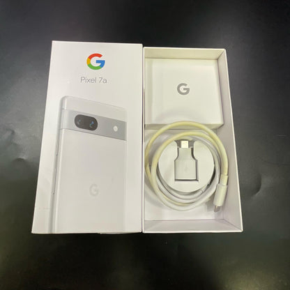 【全額返金保証】【最速発送】Google Pixel 7a 128GB Snow Softbank G82U8 白ロム 美品 動作確認済