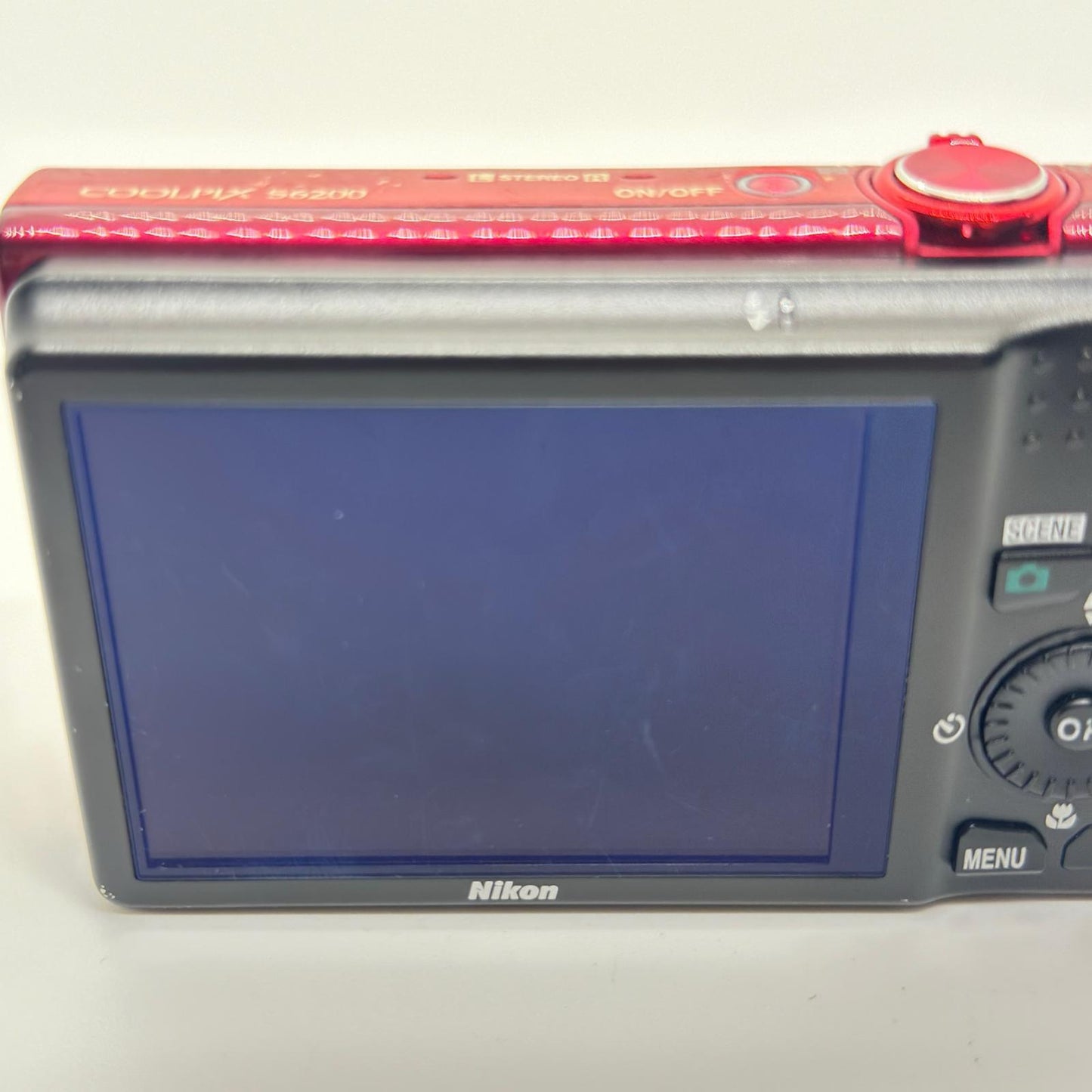 【全額返金保証】【最速発送】Nikon コンパクトデジタルカメラ COOLPIX S6200 レッド 動作確認済