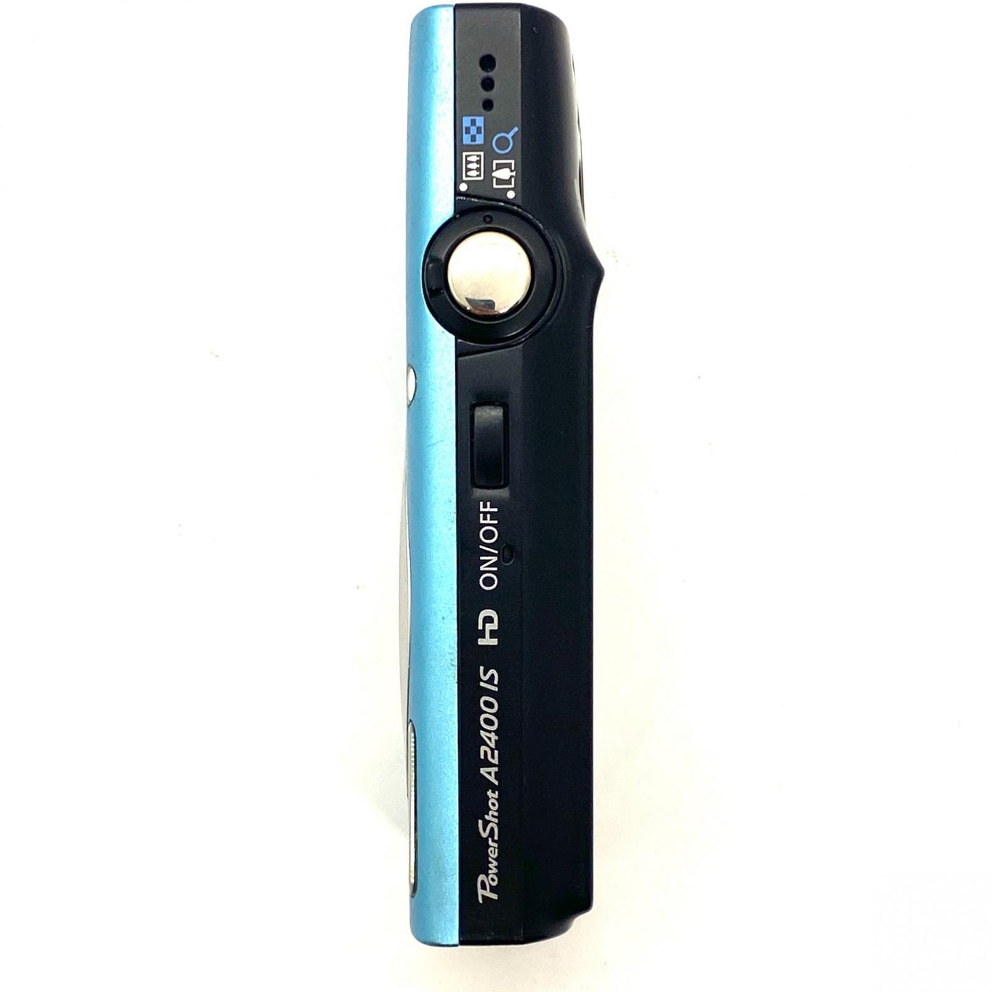 【全額返金保証】【最速発送】Canon コンパクトデジタルカメラ PowerShot A2400 IS ブルー 動作確認済