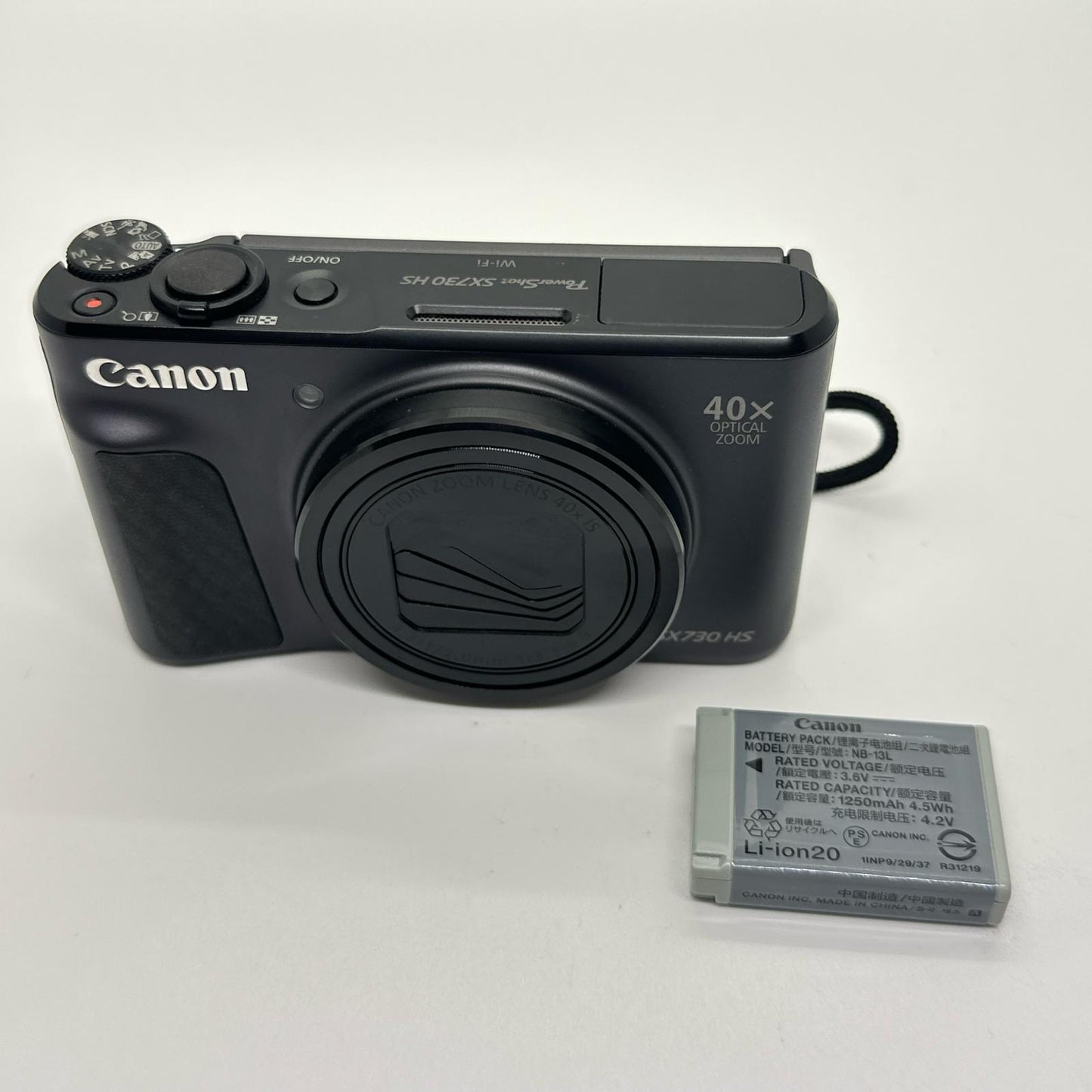 【全額返金保証】【最速発送】Canon コンパクトデジタルカメラ PowerShot SX730 ブラック 動作確認済
