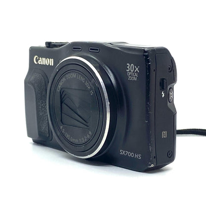 【全額返金保証】【最速発送】Canon コンパクトデジタルカメラ PowerShot SX700 HS ブラック 動作確認済