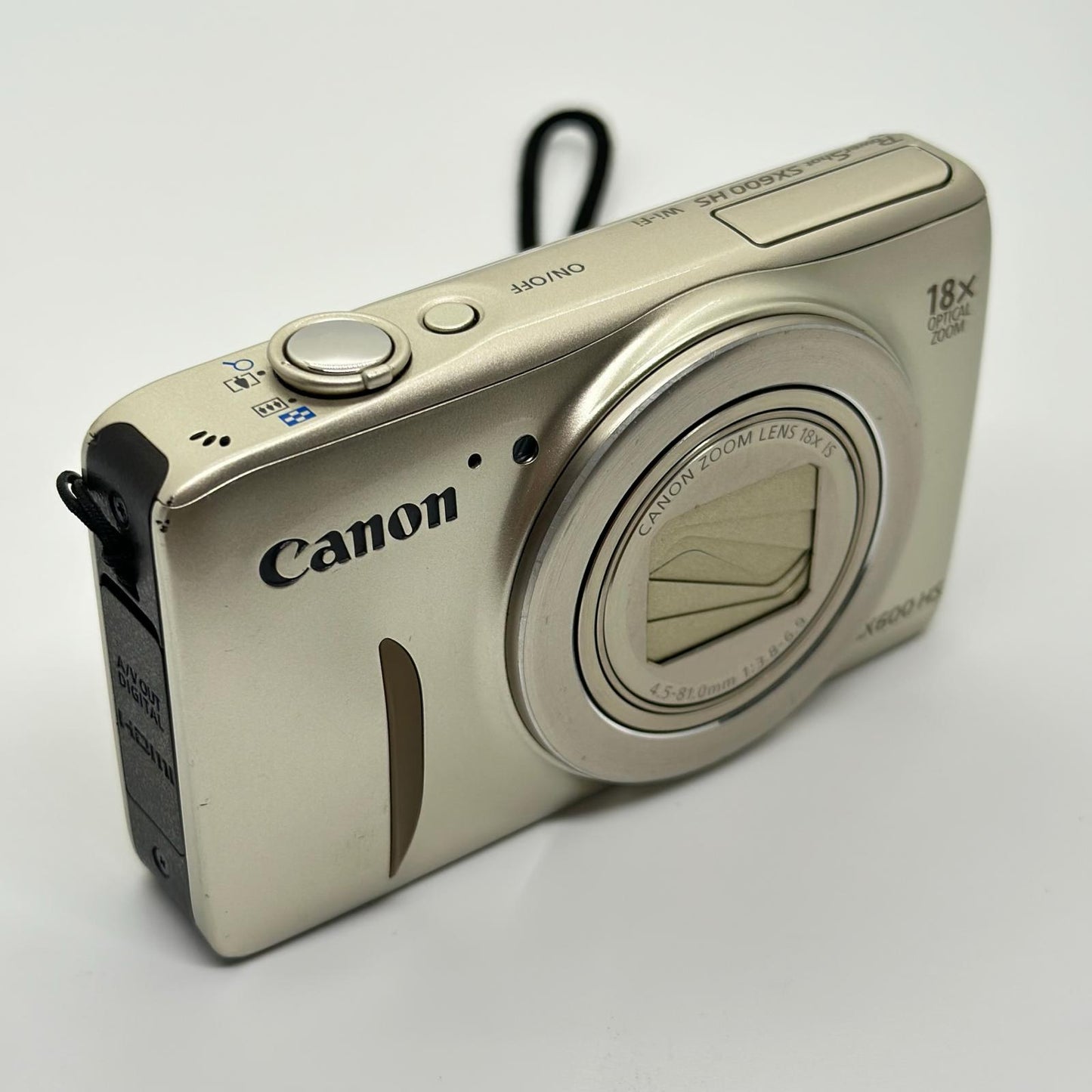 【全額返金保証】【最速発送】Canon コンパクトデジタルカメラ PowerShot SX600 HS ゴールド 動作確認済