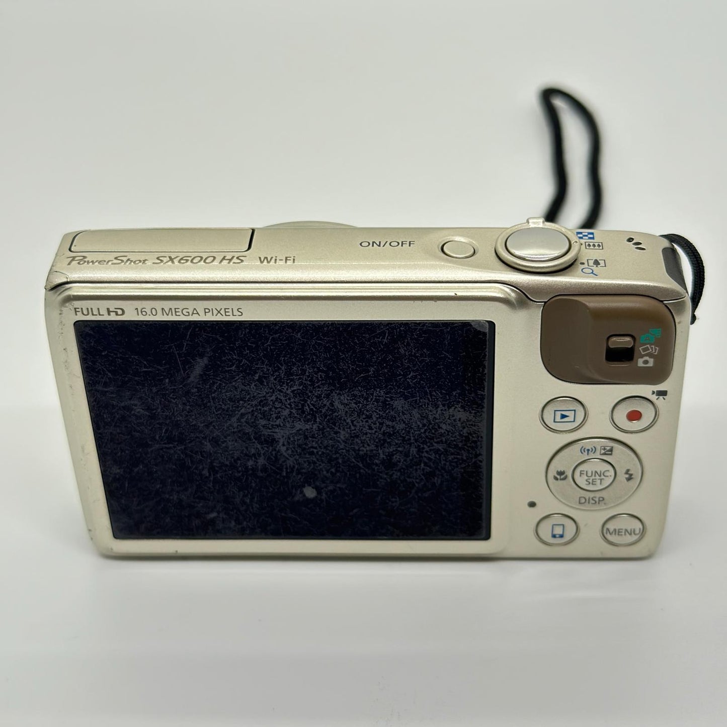 【全額返金保証】【最速発送】Canon コンパクトデジタルカメラ PowerShot SX600 HS ゴールド 動作確認済