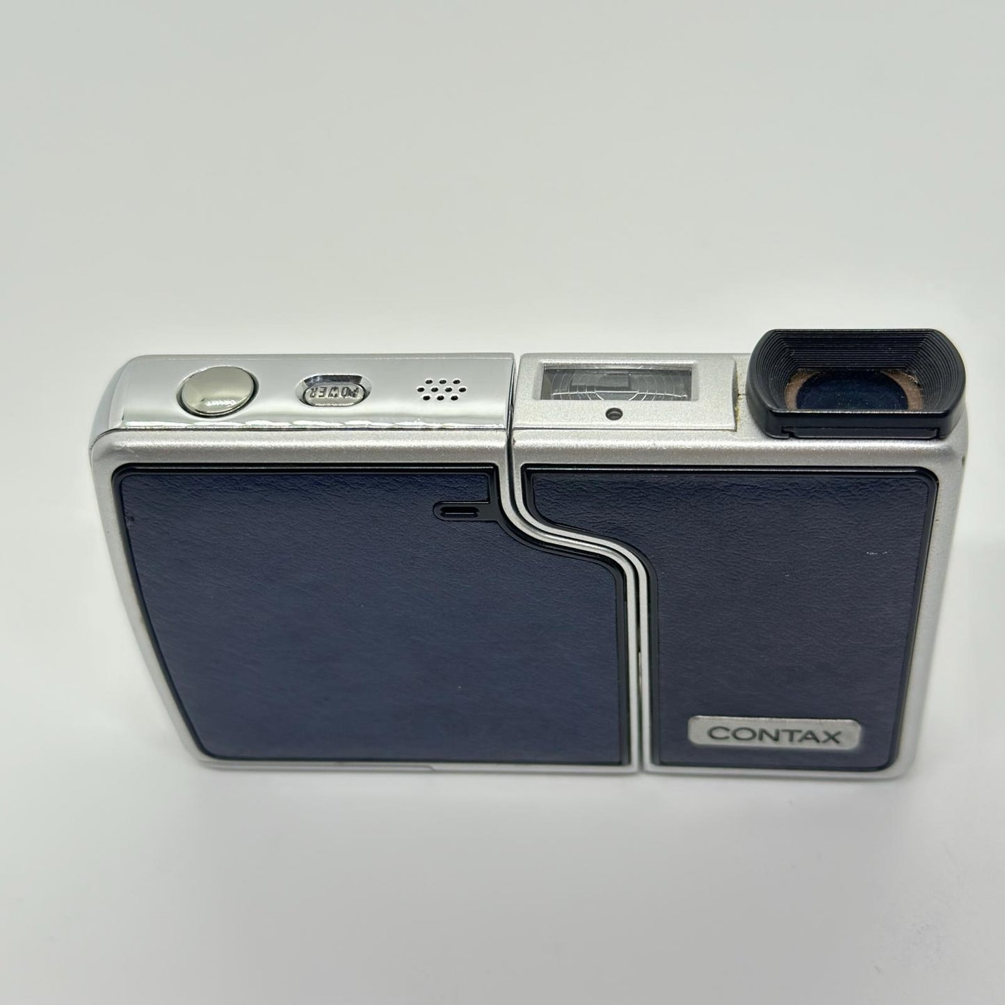 【全額返金保証】【最速発送】CONTAX コンパクトデジタルカメラ U4R ブルー 動作確認済